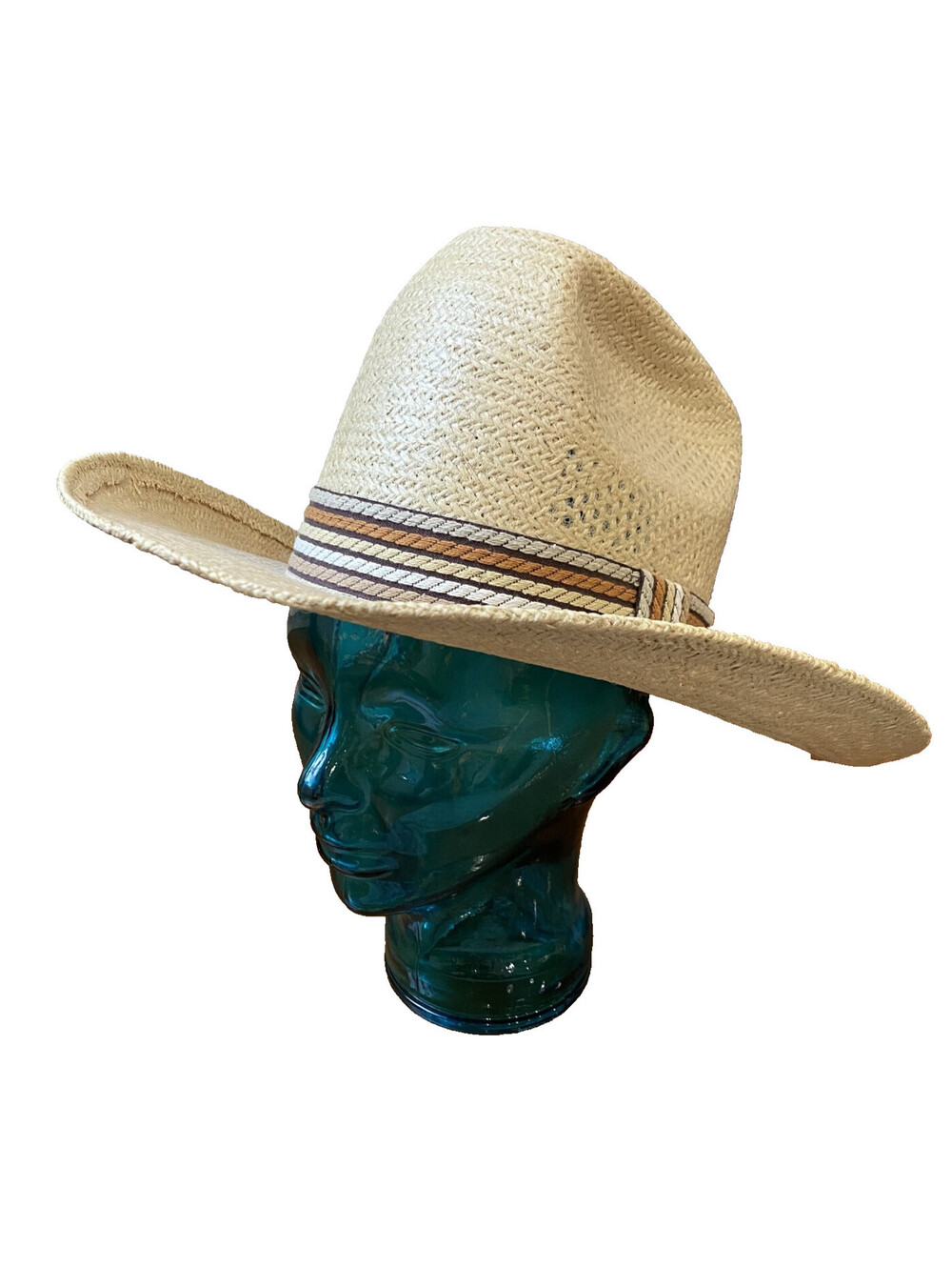 American Hat Co Straw Cowboy Hat 7 1/8 Western Ranch Rodeo Tan AHCO